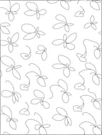 Minimalist Line Art Botanical Pattern Rug