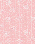 Light Pink Floral Leaf Pattern Rug
