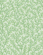 Green Vine Foliage Pattern Rug