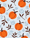 Autumn Pumpkin And Leaf Pattern Tile Rug
