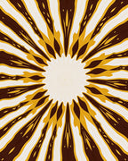 Radiating Sunlight Marigold Pattern Rug