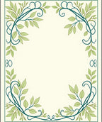 Nature Inspired Emerald Vine Design Rug