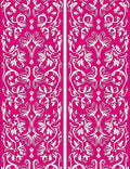 Symmetrical Floral Vines Bright Pattern Rug