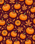 Pumpkin Leaf Fall Pattern Rug