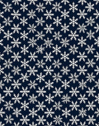 Winter Snowflake Pattern Rug