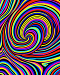 Vibrant Swirl 2 Tone Line Design Rug