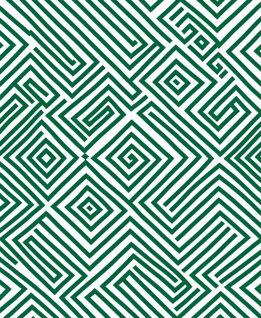 Geometric Maze Pattern Rug