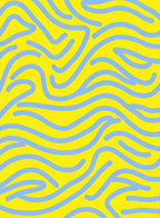 Wavy Blue Lines Yellow Pattern Rug