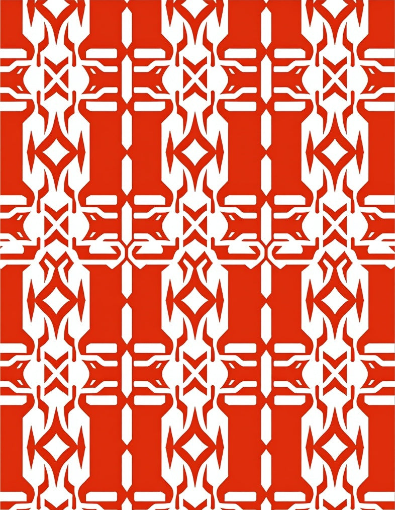 Bold Tribal Geometric Pattern Rug