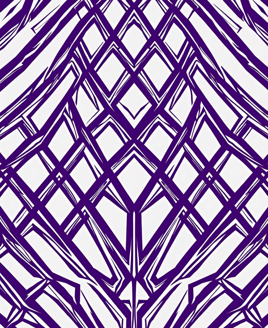 Abstract Geometric Diamond Pattern Rug
