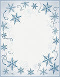 Winter Snowflake Swirl Pattern Rug