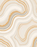 Cream Wavy Marble Vein Rug