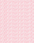 Abstract Pink White Geometric Pattern Rug