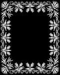 Ornate Floral Scroll Border Design Rug