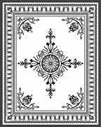 Classic Floral Medallion Bordered Rug