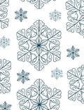 Elegant Snowflake Patterned Design Rug