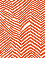 Bold Orange Abstract Stripe Pattern Rug