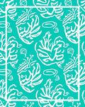 Oceanic Coral Abstract Pattern Rug