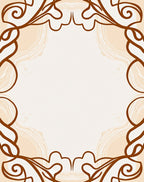 Elegant Swirls Natural Textures Rug