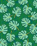 Monstera Leaf Tropical Pattern Rug
