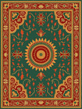 Ornate Sunburst Floral Medallion Rug