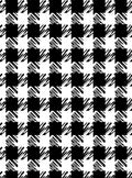 Monochromatic Black White Houndstooth Check Rug