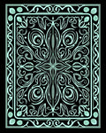 Symmetrical Floral Swirls Design Rug