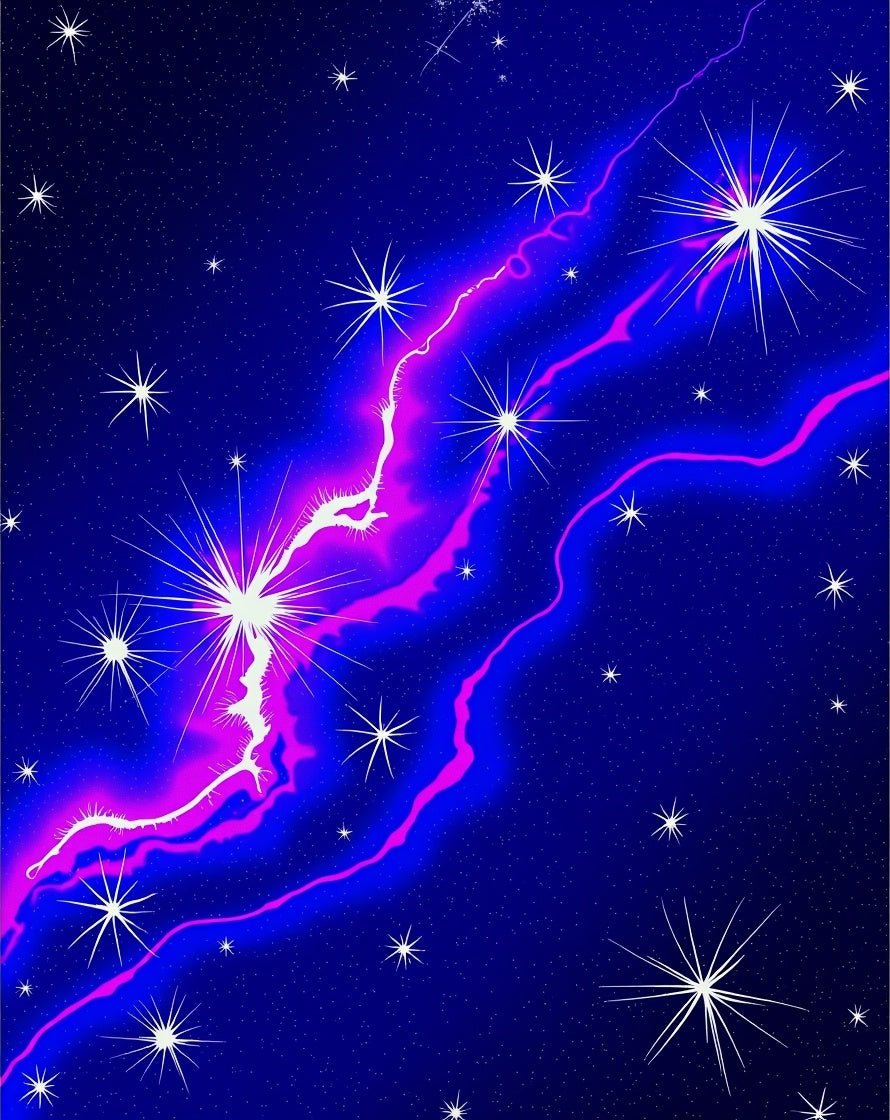 Cosmic Starburst Nebula Design Rug