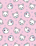 Cute Cat and Unicorn Star Pattern Rug