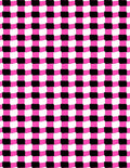 Bold Pink Black Optical Illusion Rug