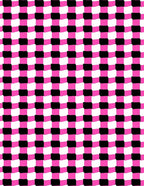Bold Pink Black Optical Illusion Rug