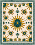 Sunburst Starburst Pattern Rug