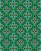 Tartan Floral Medallion Pattern Rug