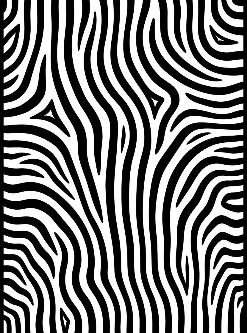 Bold Black White Stripe Pattern Rug