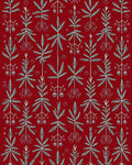 Festive Evergreen Pine Pattern Rug
