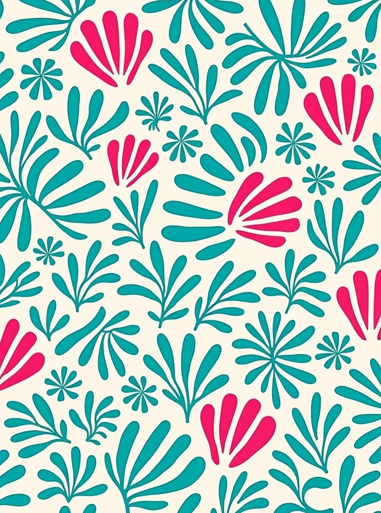 Bold Tropical Leaf Bloom Pattern Rug