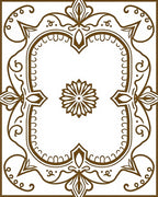 Ornate Floral Detailed Brown Pattern Rug