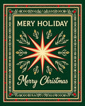 Festive Starburst Festive Frame Pattern Rug