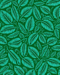 Emerald Green Teal Feather Composition Rug