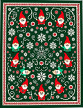 Jolly Gnomes White Snowflake Pattern Rug
