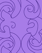 Purple Abstract Swirl Design Rug