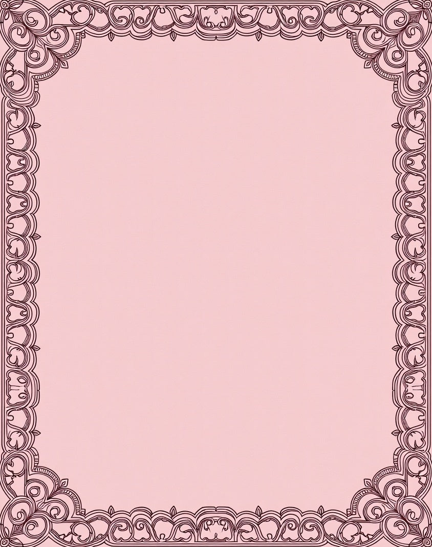 Ornate Scrollwork Filigree Design Rug
