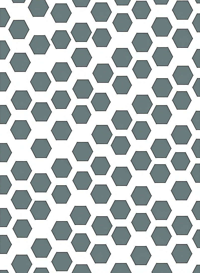 Geometric Hexagon Pattern Design Rug