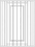 Modern Vertical Lines Rectangular Pattern Rug