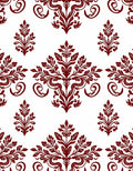 Ornate Floral Leaf Scroll Pattern Rug
