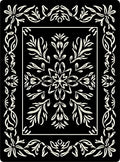 Ornate Floral Bordered Centerpiece Design Rug