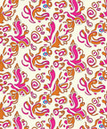 Abstract Floral Swirl Pattern Rug