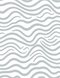 Abstract Grey Stripe Pattern Rug