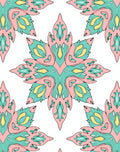 Pastel Floral Medallion Design Rug
