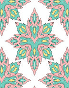 Pastel Floral Medallion Design Rug
